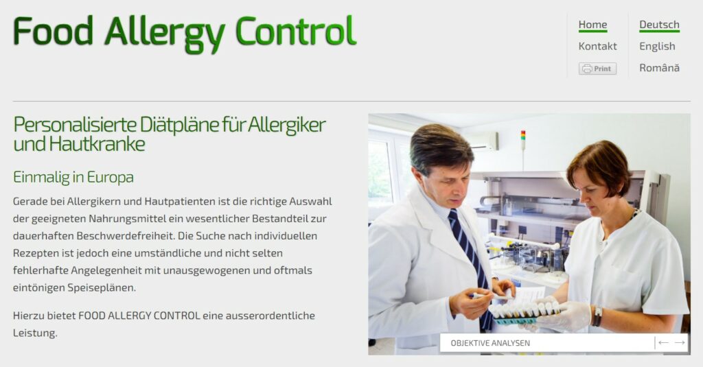 Partner der Spezialklinik Neukirchen Food Allergy Control