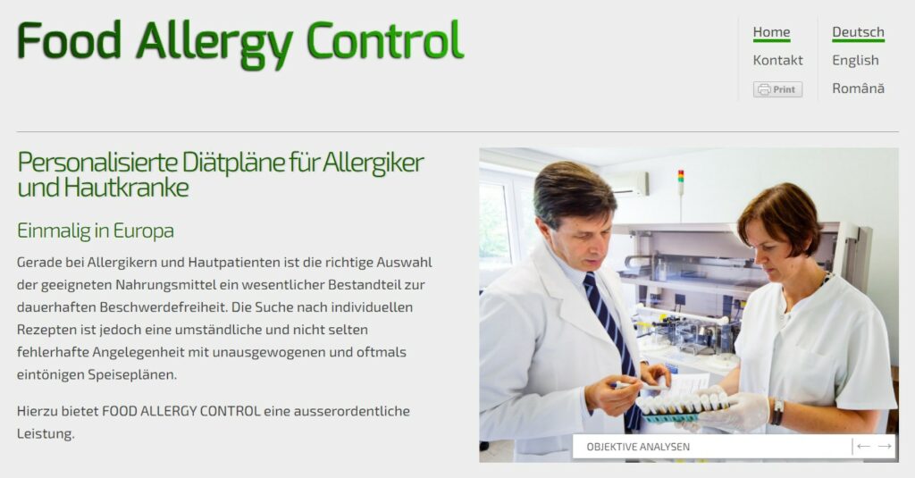 Partner der Spezialklinik Neukirchen Food Allergy Control